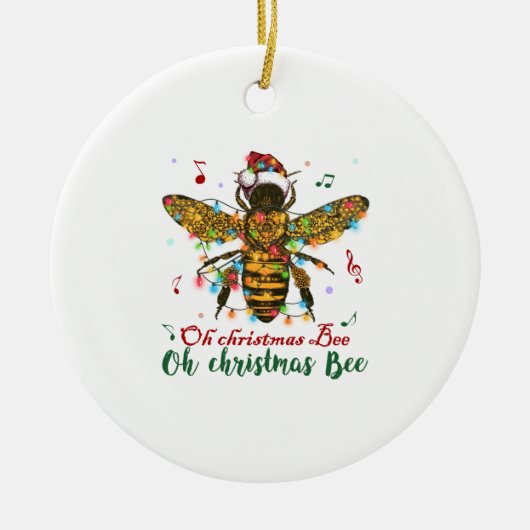 Oh Christmas Bee Oh Christmas Bee Light Keramik Ornament (Vorne)