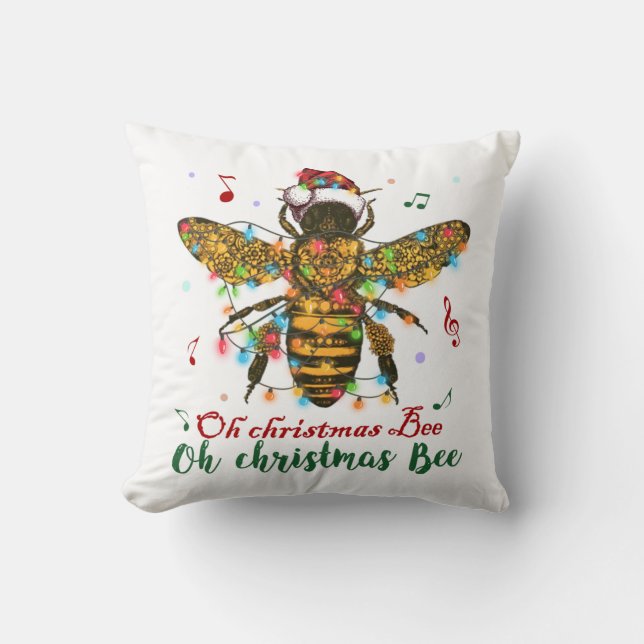 Oh Christmas Bee Oh Christmas Bee Light Kissen (Vorderseite)