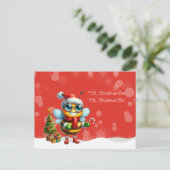 "Oh, Christmas BEE, Oh, Christmas BEE" Postkarte (Stehend Vorderseite)