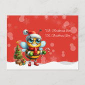 "Oh, Christmas BEE, Oh, Christmas BEE" Postkarte (Vorderseite)