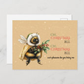 Oh, Christmas Bee, Oh, Christmas Bee Postkarte (Vorne/Hinten)
