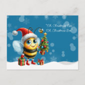 "Oh, Christmas BEE, Oh, Christmas BEE" Postkarte (Vorderseite)