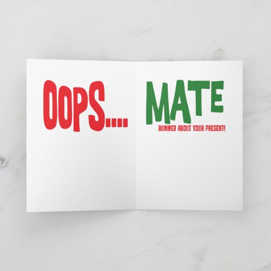 Oh! Christmas Feiertagskarte (Innenseite)