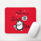 Oh Christmas Tea Penguin Lover - Tea Drinker Mousepad (Mit Mouse)