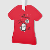 Oh Christmas Tea Penguin Lover - Tea Drinker Ornament (Vorderseite)