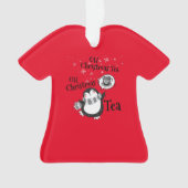 Oh Christmas Tea Penguin Lover - Tea Drinker Ornament (Vorderseite)