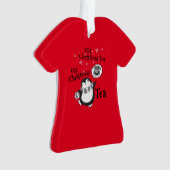 Oh Christmas Tea Penguin Lover - Tea Drinker Ornament (Vorderseite)