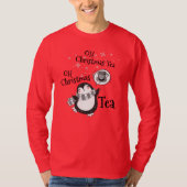 Oh Christmas Tea Penguin Lover - Tea Drinker T-Shirt (Vorderseite)