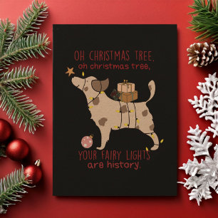 Oh Christmas Tree Bark Humbug Mitteilungskarte