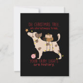 Oh Christmas Tree Bark Humbug Mitteilungskarte (Vorderseite)
