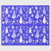 Oh Christmas Tree Blue Packpapier (Flach)