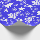 Oh Christmas Tree Blue Packpapier (Ecke)