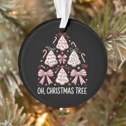 Oh Christmas Tree Cake Debbie Becky Jen Cake Lover Ornament (Baum)