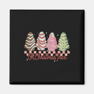 Oh Christmas Tree Cake Groovy Xmas Ferien Familie Magnet