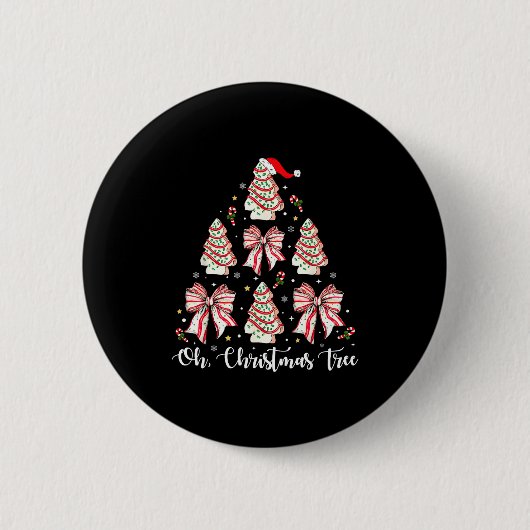 Oh Christmas Tree Cakes Debbie Becky Jen Cake Love Button (Vorderseite)