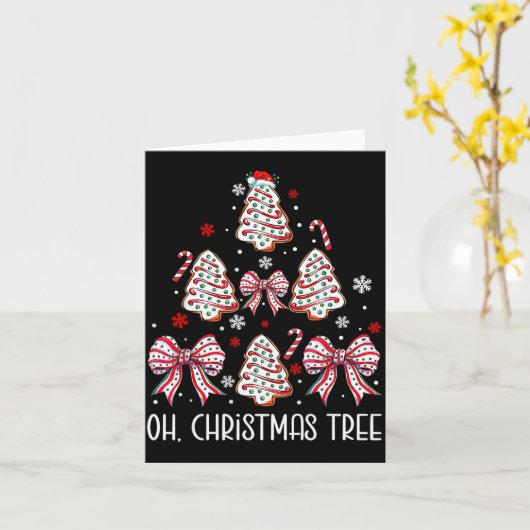 Oh Christmas Tree Cakes Debbie Becky Jen Cake Love Karte (Gelbe Blume)