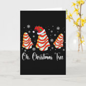 Oh Christmas Tree Cakes Debbie Becky Jen Cake Love Karte (Gelbe Blume)