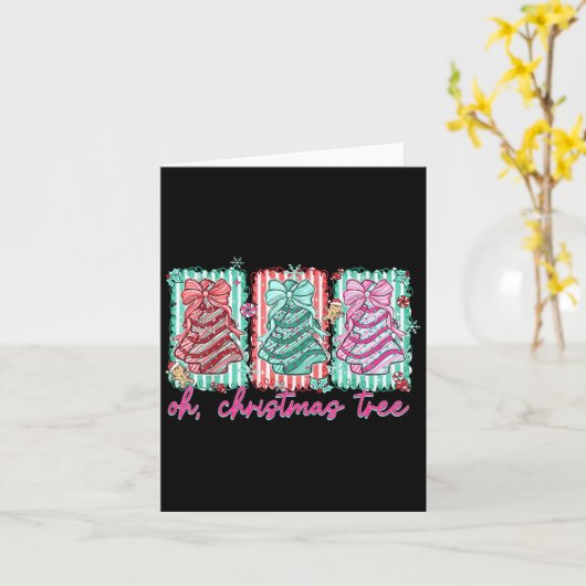 Oh Christmas Tree Cakes Debbie Becky Jen Cake Love Karte (Gelbe Blume)