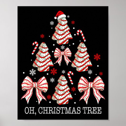 Oh Christmas Tree Cakes Debbie Becky Jen Cake Love Poster (Vorne)