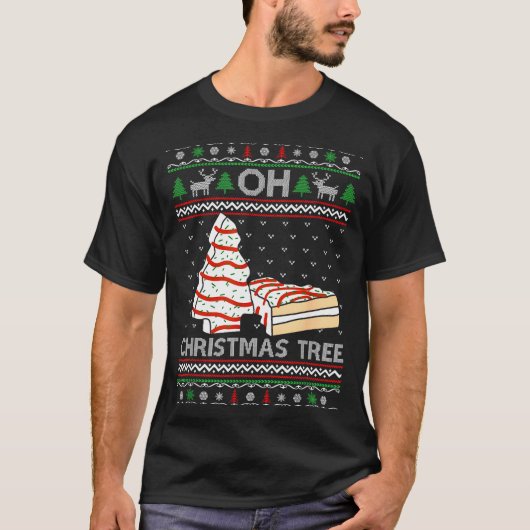Oh Christmas Tree Cakes Debbie Becky Jen Cake Love T-Shirt (Vorderseite)
