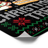 Oh Christmas Tree Cakes Debbie Becky Jen Cake Ugly Poster (Ecke)