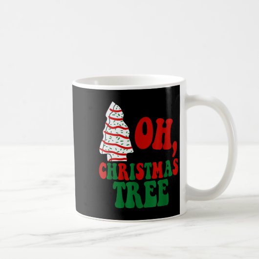 Oh Christmas Tree Cakes Debbie Becky Jen Groovy Re Kaffeetasse (Rechts)