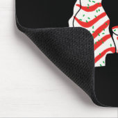 Oh Christmas Tree Cakes Debbie Funny Christmas Sna Mousepad (Ecke)
