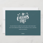 Oh Christmas Tree Expecting Baby Christmas Holiday Feiertagskarte (Rückseite)