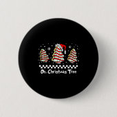 Oh Christmas Tree Groovy Cakes Debbie Becky Jen Ca Button (Vorderseite)