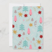 Oh Christmas Tree Holiday Green 1st Birthday Einladung (Rückseite)