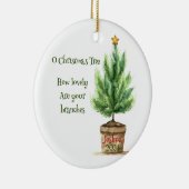 Oh Christmas Tree Personalisierte Ornament (Rechts)