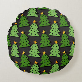 Oh Christmas Tree Round Pillow Rundes Kissen
