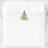 Oh Christmas Tree Square Sticker Weihnachtsmarken (Tasche)
