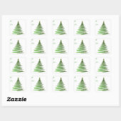 Oh Christmas Tree Square Sticker Weihnachtsmarken (Blatt)