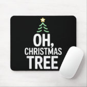 Oh Christmas Tree Star Snow Xmas Holiday Carol The Mousepad (Mit Mouse)