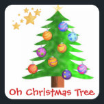 Oh Christmas Tree Stickers<br><div class="desc">Helle,  festliche Weihnachtsbaumaufkleber,  perfekt zum "Fichten" von Kuverts,  Geschenktaschen und Packungen. Voller Urlaubsstimmung!</div>
