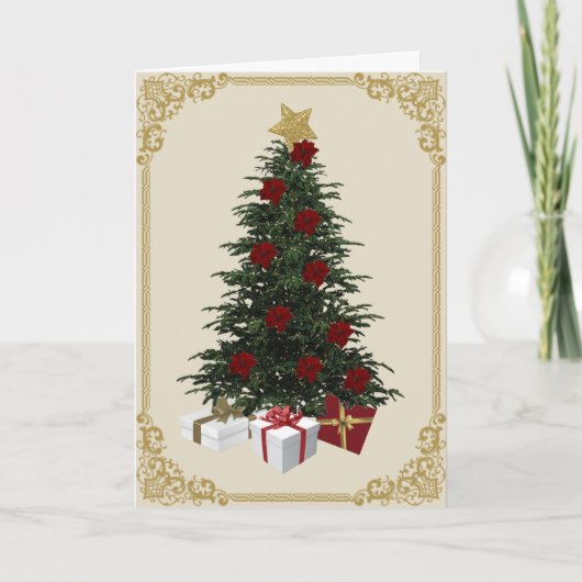 Oh Christmas Tree Weihnachtskarte Karte (Vorderseite)