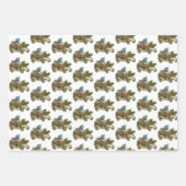 Oh Christmas Trio Wrapping Paper Sheets Geschenkpapier Set (Vorderseite 3)
