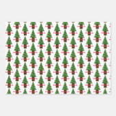 Oh Christmas Trio Wrapping Paper Sheets Geschenkpapier Set (Vorderseite 2)