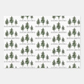 Oh Christmas Trio Wrapping Paper Sheets Geschenkpapier Set (Vorderseite)