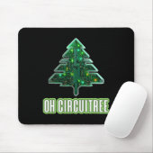 Oh Circuitree Christmas Electronics Circuit Board Mousepad (Mit Mouse)
