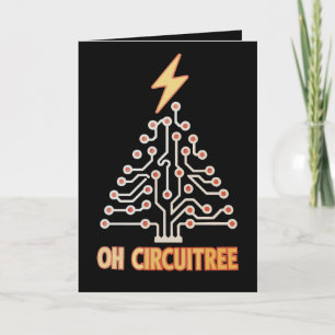 Oh Circuitree Elektriker Weihnachtsbaum Xmas Karte