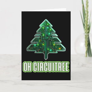 Oh Circuitree Weihnachten Elektronik Leiterplatte  Karte
