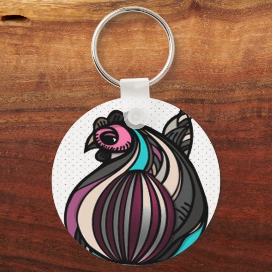 Oh, Cluck! Schlüsselanhänger (Vorderseite)