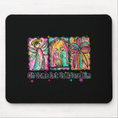 Oh Come Let Us Adore Him Christian Christmas Coque Mousepad (Vorne)