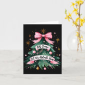 Oh Come Let Us Adore Him Christmas Pajamas Women G Karte (Gelbe Blume)