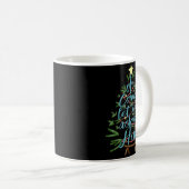 Oh Come Let Us Adore Him, Christmas Tree Quote Kaffeetasse (VorderseiteRechts)