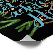 Oh Come Let Us Adore Him, Christmas Tree Quote Poster (Ecke)