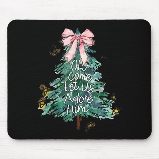Oh Come Let Us Adore Him Christmas Uni G Small Mod Mousepad (Vorne)
