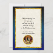 "Oh Come Let Us Adore Him" Krippe Weihnachten (Rückseite)